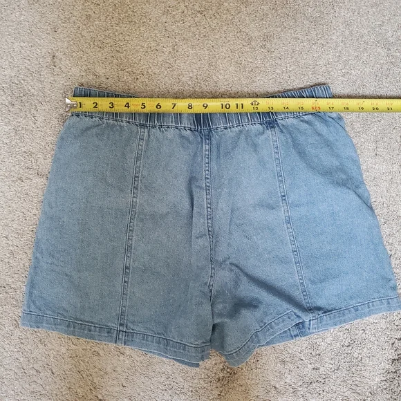 NWT Madewell Denim Easy Pull-On Shorts in Rathmore Wash Size Large - Picture 10 of 12